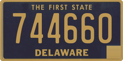 DE license plate 744660