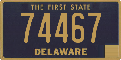 DE license plate 74467