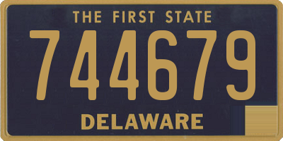DE license plate 744679