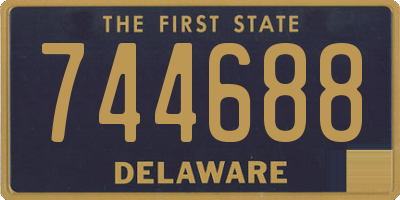 DE license plate 744688