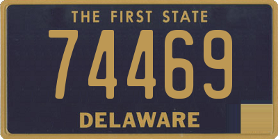 DE license plate 74469