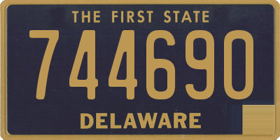 DE license plate 744690