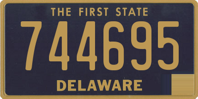 DE license plate 744695