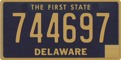 DE license plate 744697