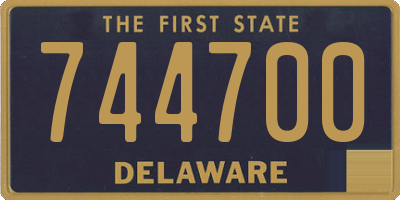 DE license plate 744700