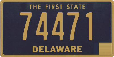 DE license plate 74471