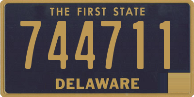 DE license plate 744711