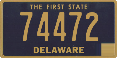DE license plate 74472