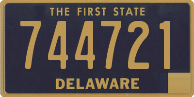DE license plate 744721