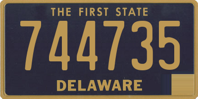 DE license plate 744735