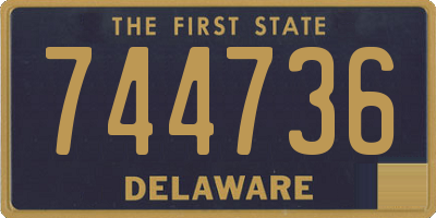 DE license plate 744736