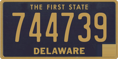 DE license plate 744739