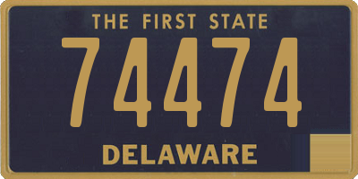 DE license plate 74474