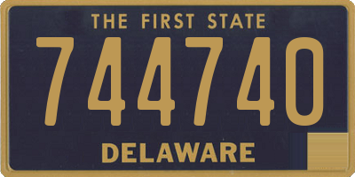DE license plate 744740