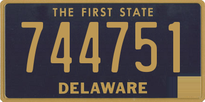 DE license plate 744751
