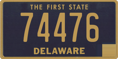 DE license plate 74476