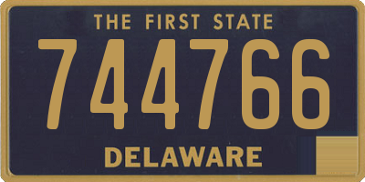 DE license plate 744766