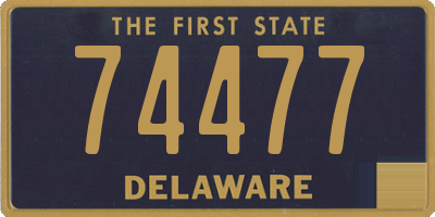 DE license plate 74477