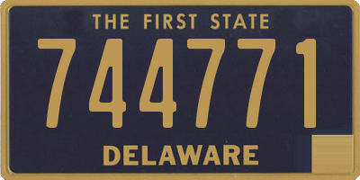 DE license plate 744771