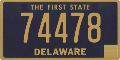 DE license plate 74478