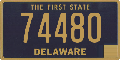 DE license plate 74480