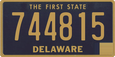 DE license plate 744815