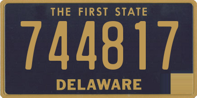 DE license plate 744817