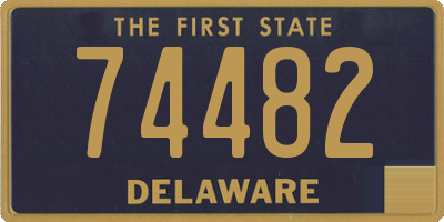 DE license plate 74482