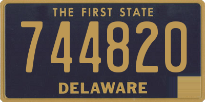 DE license plate 744820