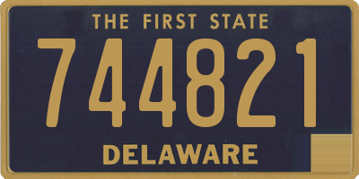 DE license plate 744821