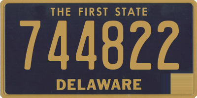 DE license plate 744822