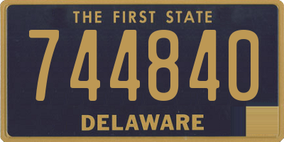 DE license plate 744840