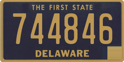 DE license plate 744846