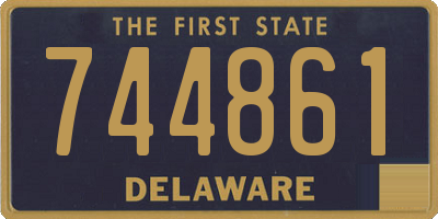 DE license plate 744861