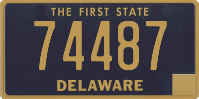 DE license plate 74487