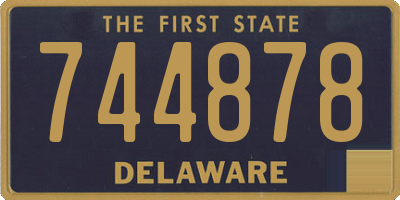 DE license plate 744878