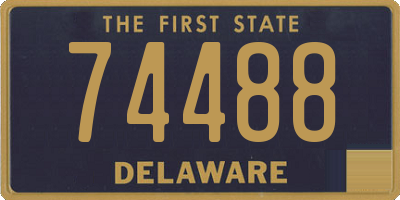 DE license plate 74488