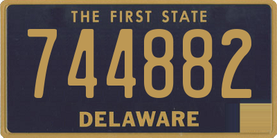 DE license plate 744882
