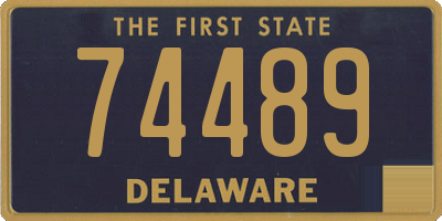 DE license plate 74489