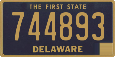 DE license plate 744893