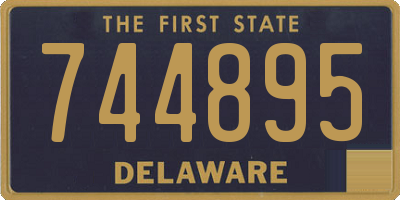 DE license plate 744895