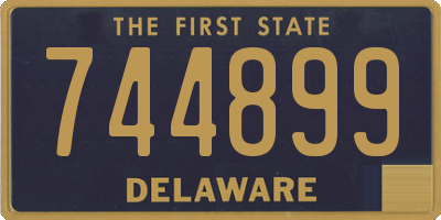 DE license plate 744899