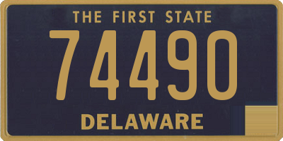 DE license plate 74490