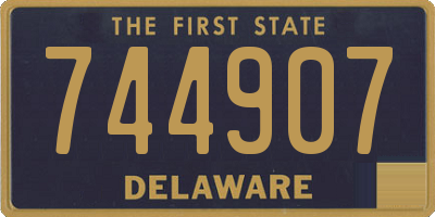 DE license plate 744907