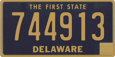 DE license plate 744913