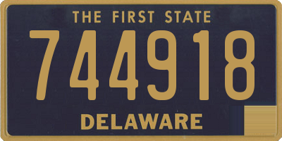 DE license plate 744918