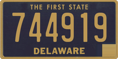 DE license plate 744919