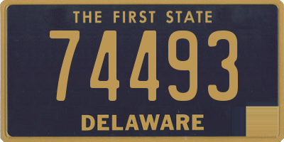 DE license plate 74493