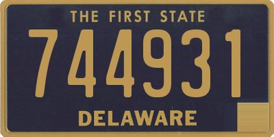 DE license plate 744931