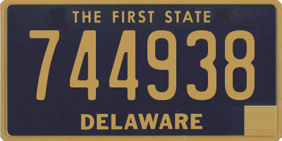 DE license plate 744938